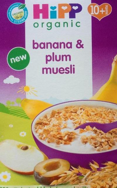 Fotografie - banana & plum muesli Hipp