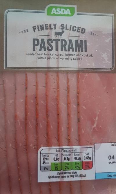 Fotografie - Pastrami beef ASDA