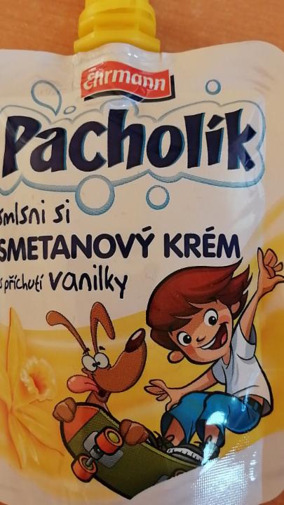 Fotografie - Pacholík smetanový krém s příchutí vanilky Ehrmann