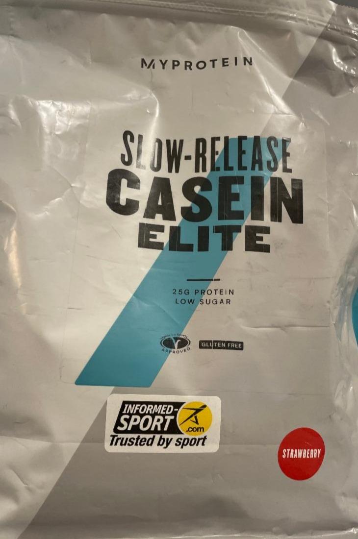 Fotografie - Slow-Release Casein Elite Strawberry MyProtein