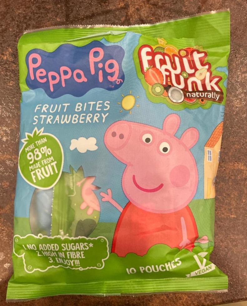 Fotografie - Fruit bites Strawberry Peppa Pig Fruit Funk