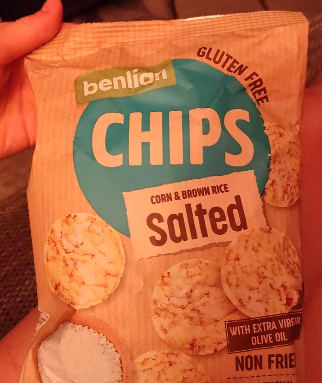 Fotografie - Chips corn & brown rice salted Benlian