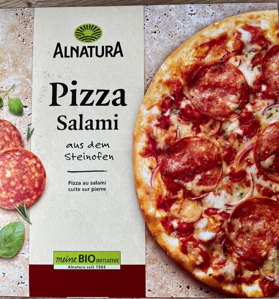 Fotografie - Pizza Salami aus dem steinofen Alnatura