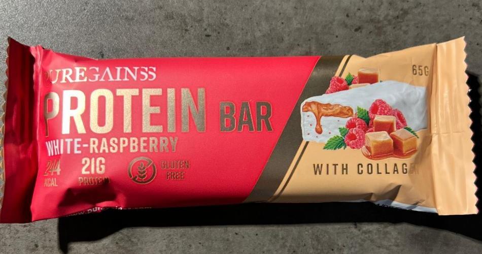 Fotografie - Protein Bar White-Raspberry with collagen