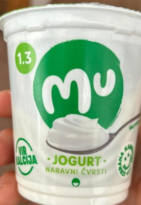 Fotografie - Jogurt naravni čvrsti Mu