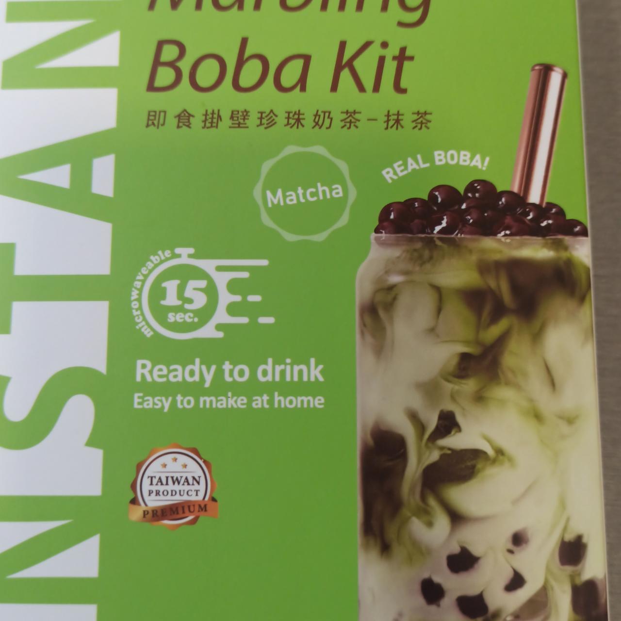 Fotografie - instant marbling Boba kit matcha