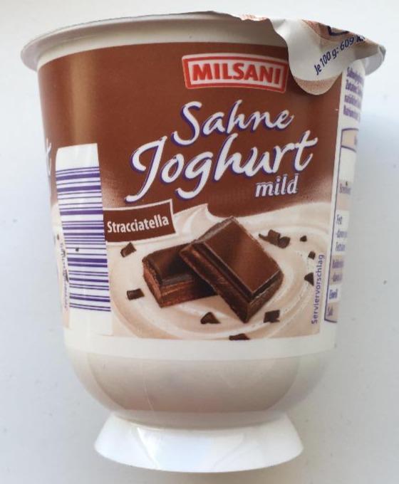 Fotografie - Sahne Joghurt Mild Stracciatella Milsani