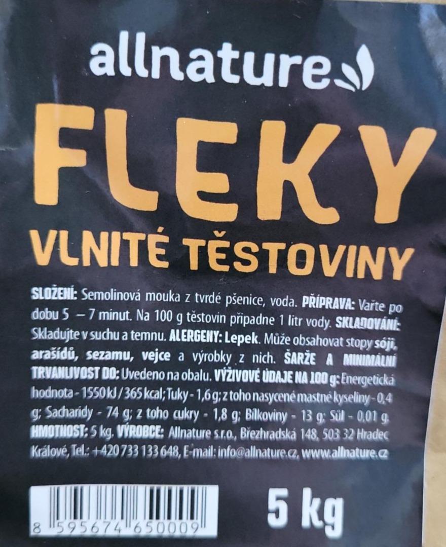 Fotografie - fleky vlnité těstoviny Allnature