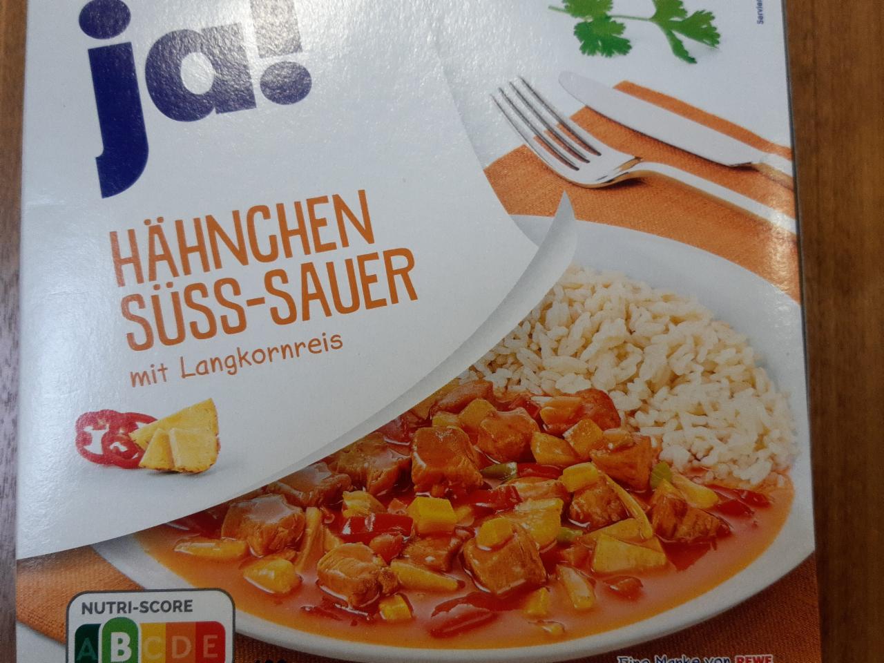 Fotografie - Hähnchen süss-sauer mit Langkornreis Ja!