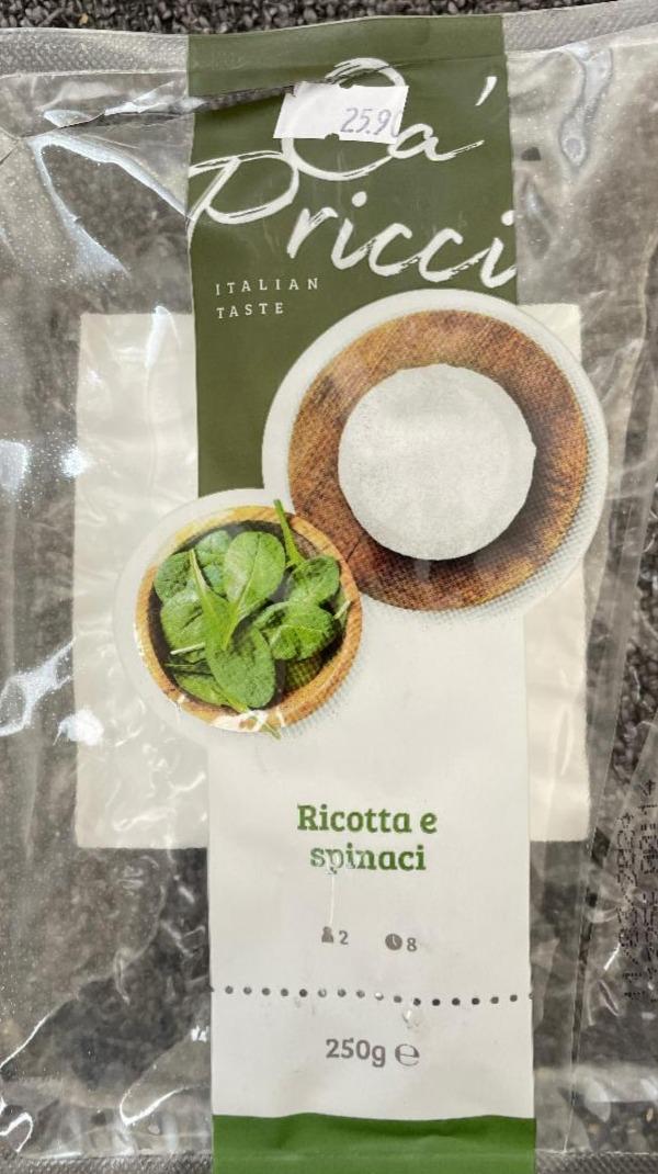 Fotografie - Ricotta e spinaci Ca' Pricci