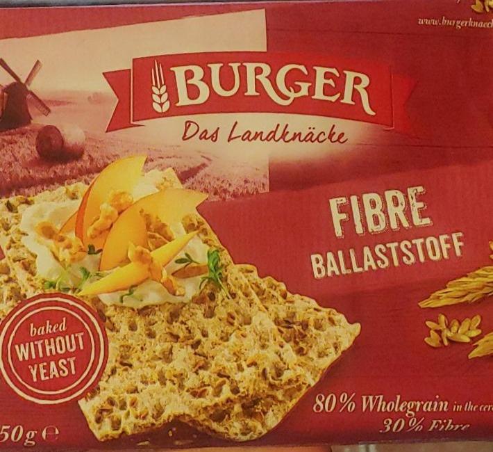 Fotografie - Das landknäcke fibre ballaststoff kernig delikat (knäckebrot se sezamem) Burger