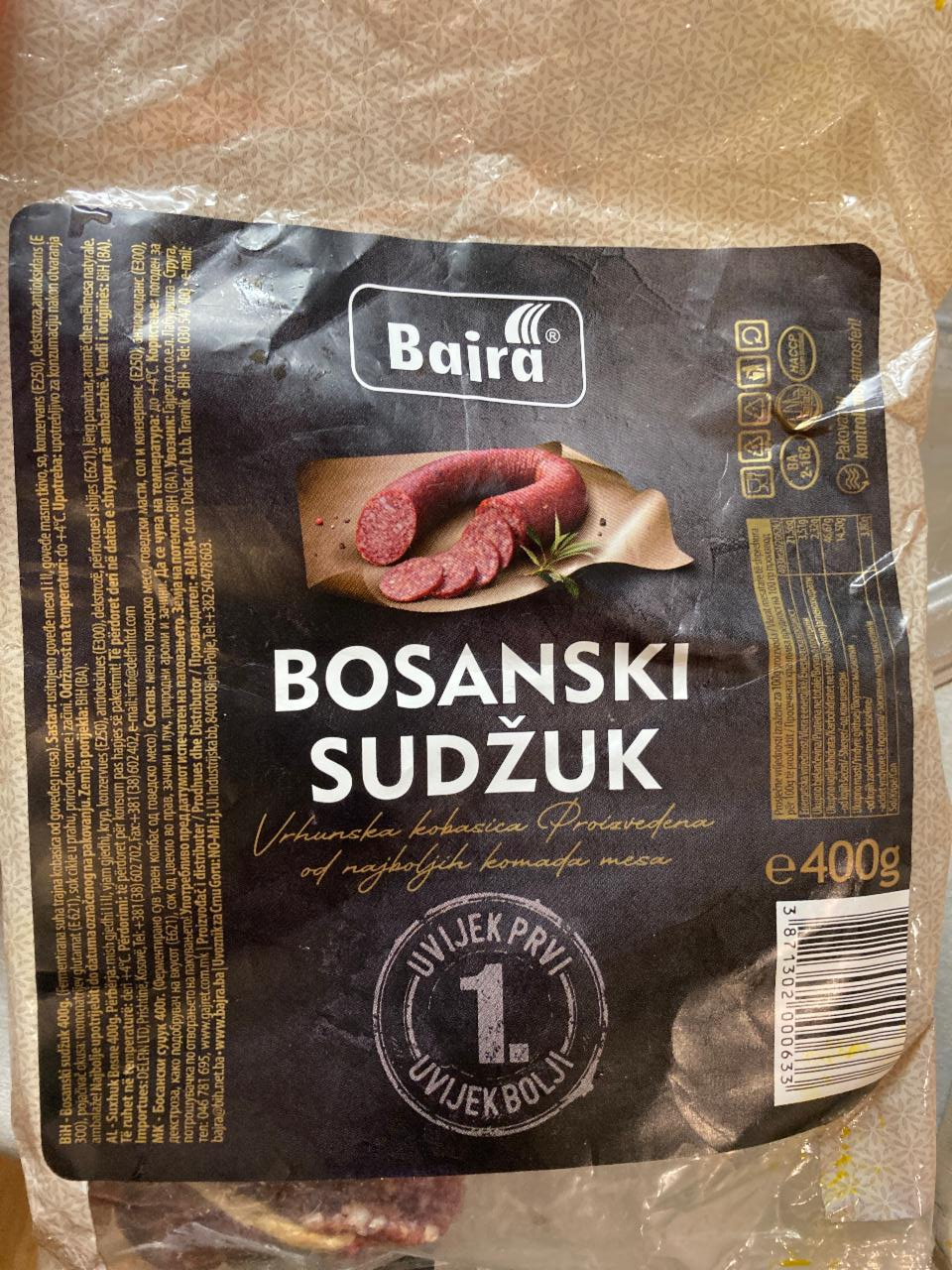 Fotografie - Bossnski sudžuk Baira