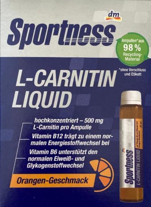 Fotografie - L-Carnitin Liquid Orange-Geschmack Sportness