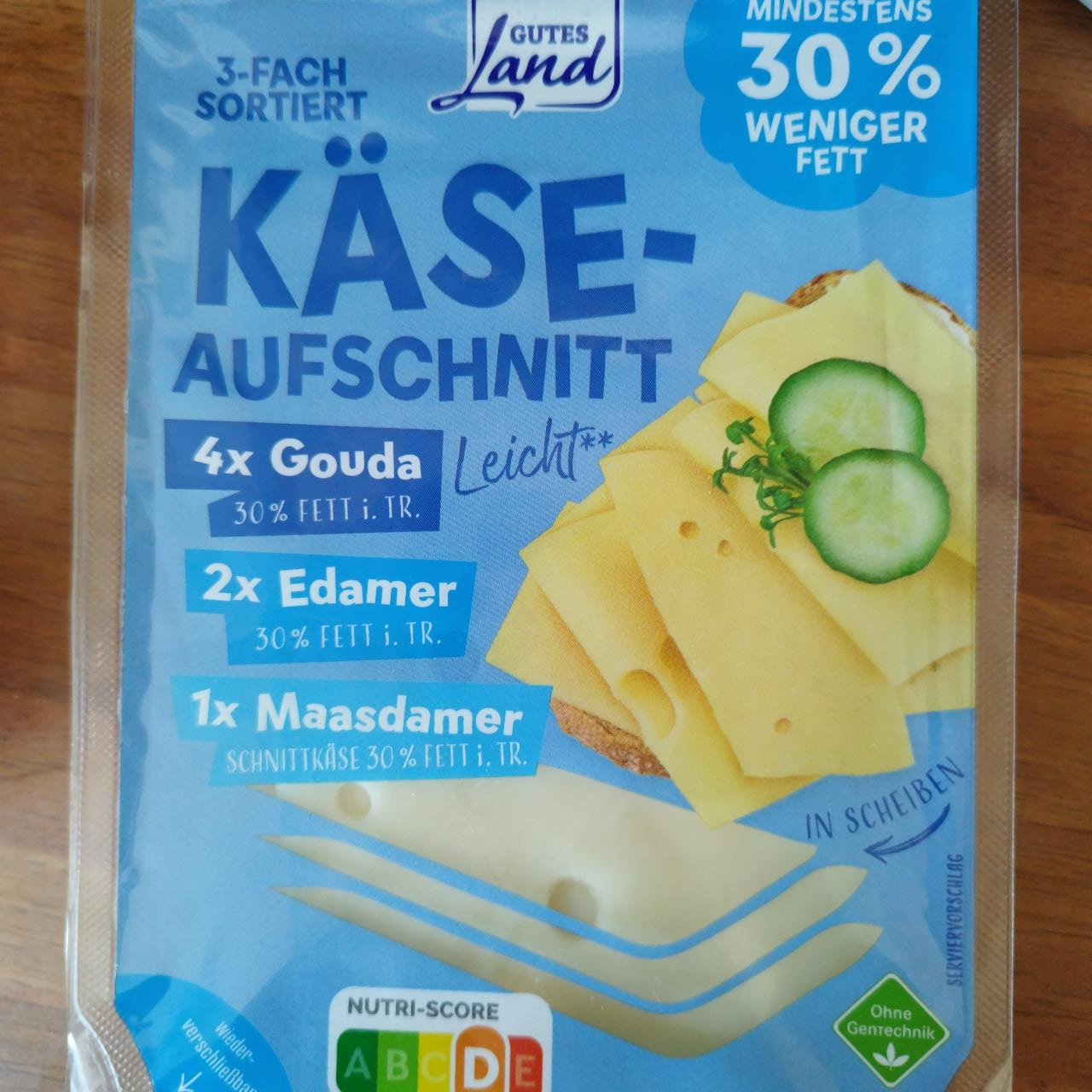 Fotografie - Käse - aufschnitt leicht Gutes Land