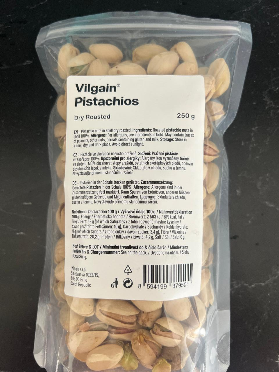 Fotografie - Pistachios dry roasted Vilgain