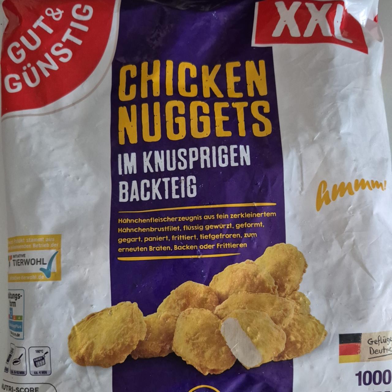 Fotografie - Edeka Chicken Nuggets im knusprigen backteig Gut&Günstig