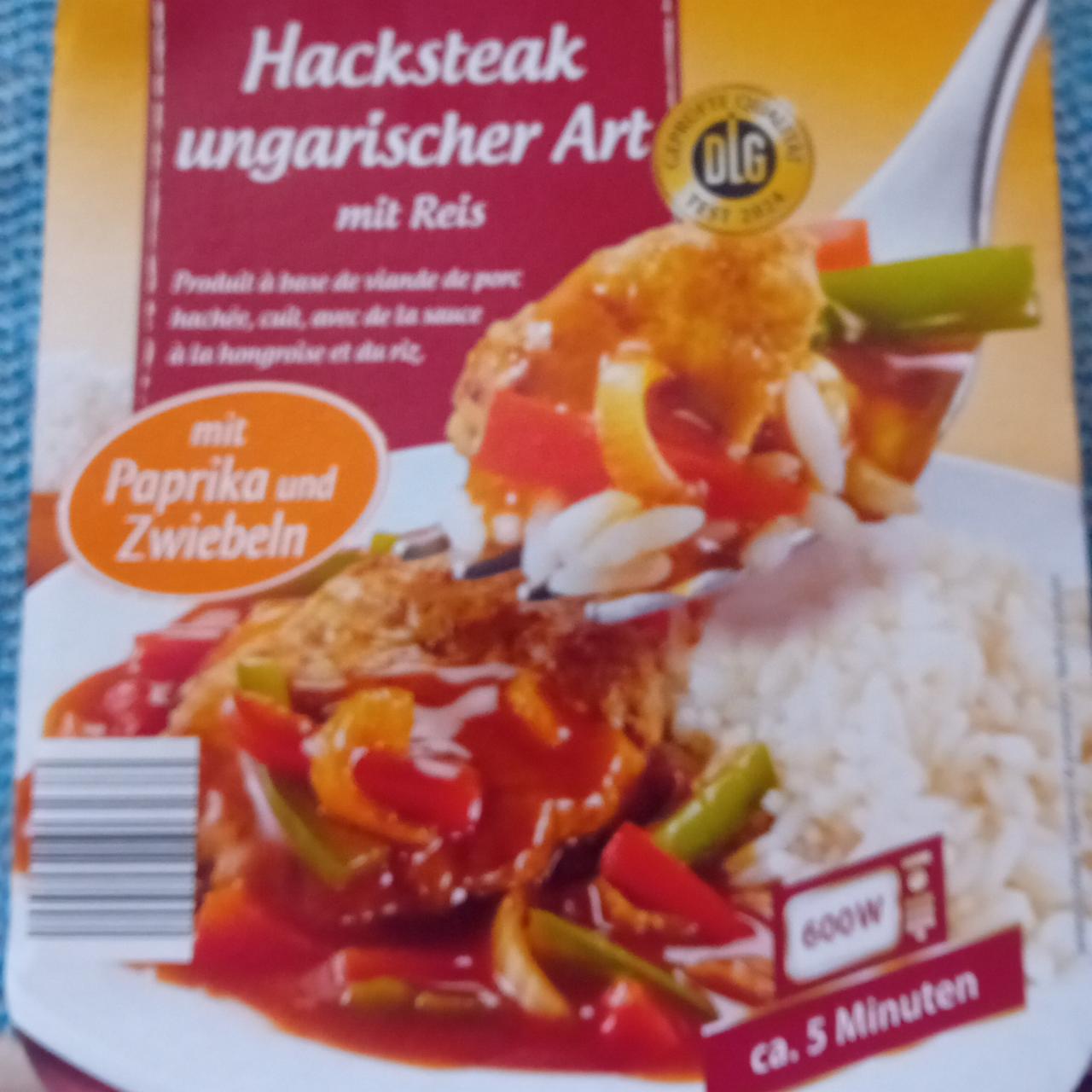 Fotografie - Hacksteak ungarischer art mit reis Meine mahlzeit