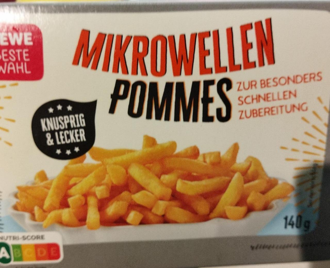 Fotografie - Mikrowellen pommes Rewe beste wahl