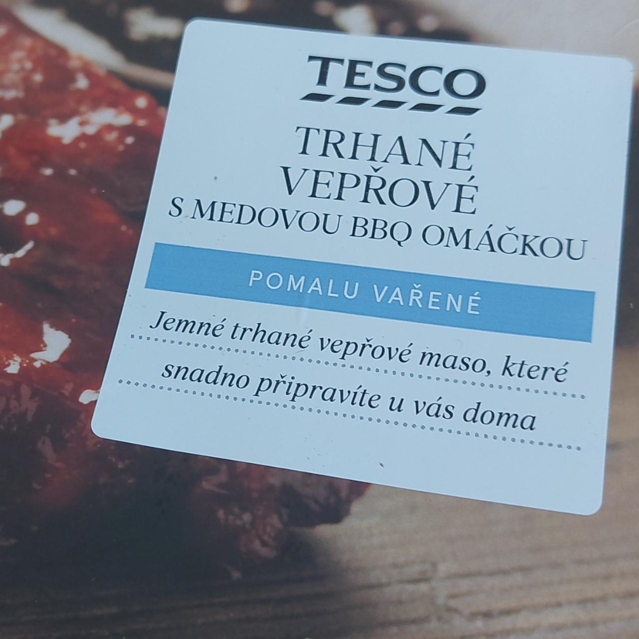 Fotografie - Trhané vepřové s medovou BBQ omáčkou Tesco