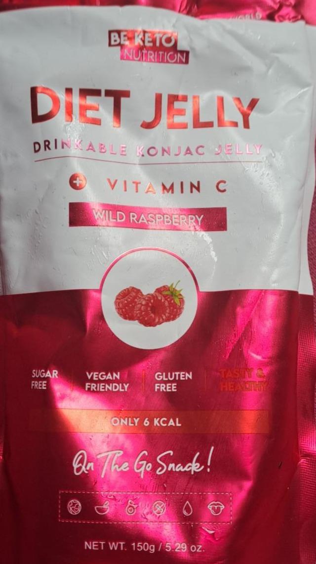 Fotografie - Diet jelly drinkable konjac jelly wild raspberry Be keto