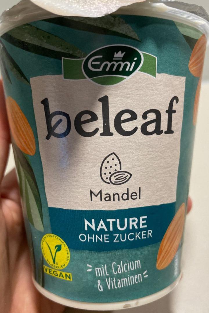 Fotografie - Beleaf Vegan Mandel Nature ohne Zucker Emmi