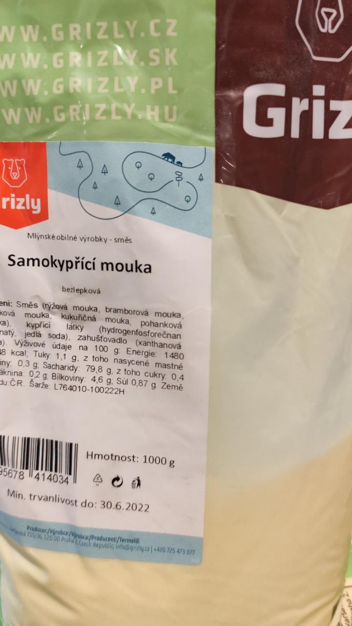 Fotografie - Samokypřící mouka bezlepková Grizly