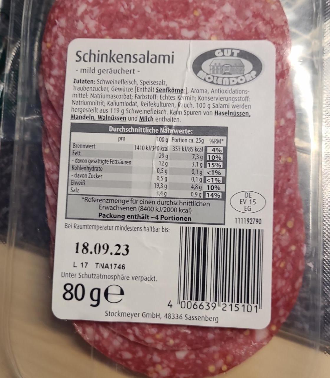 Fotografie - Schinkensalami Gut Molendorp