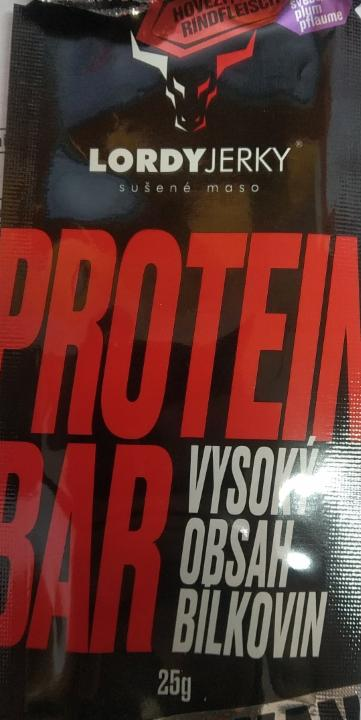 Fotografie - Sušené maso protein bar hovězí Lordy Jerky