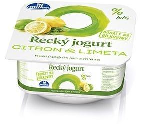 Fotografie - Řecký jogurt citron & limeta 0% tuku Milko