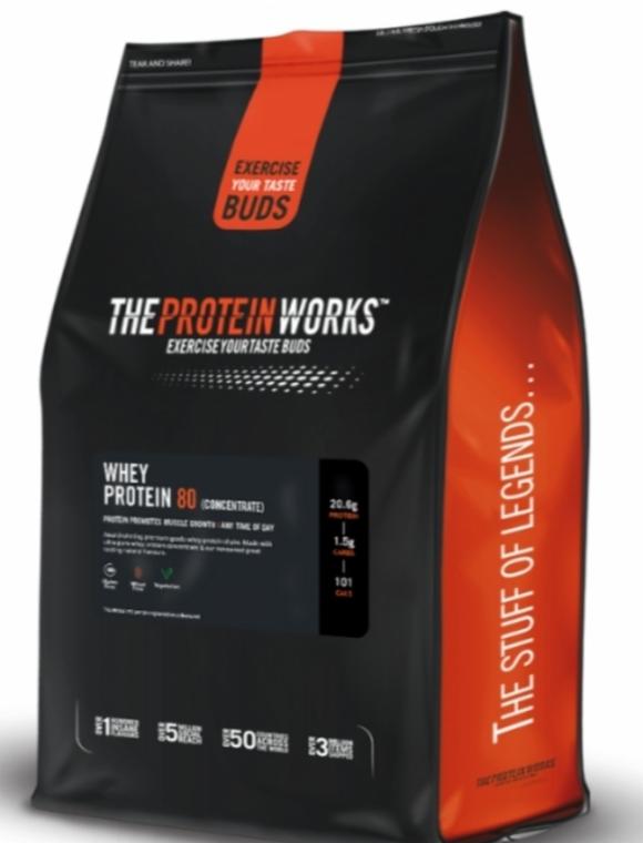 Fotografie - Whey Protein 80 Divoká malina The Protein Works