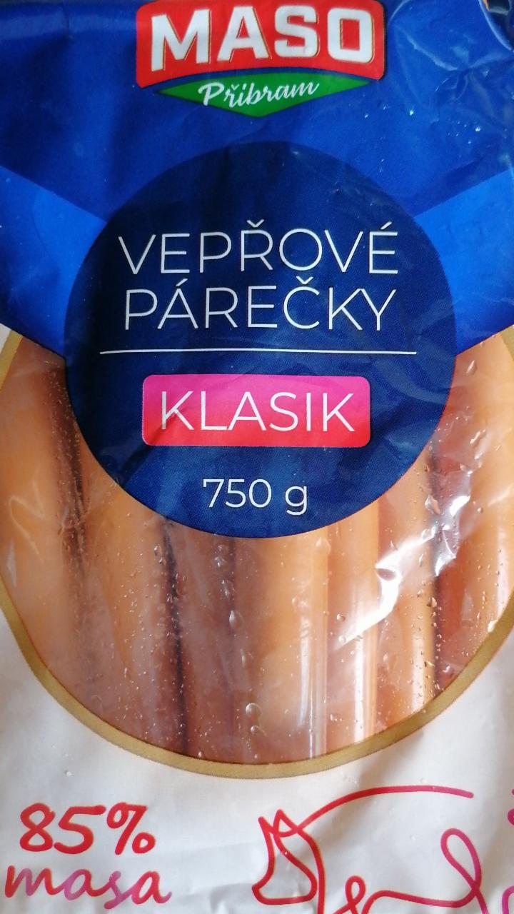 Fotografie - Vepřové párečky klasik Maso Příbram