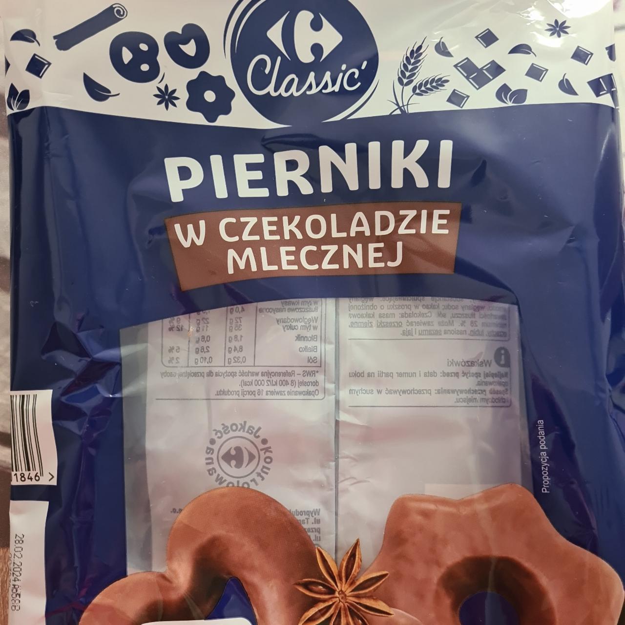 Fotografie - Pierniki w czekoladzie mlecznej Carrefour Classic