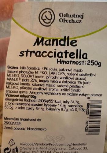 Fotografie - Mandle stracciatella Ochutnejorech.cz