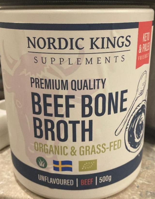 Fotografie - Premium Quality Beef Bone Broth Organic & Grass-fed Nordic kings supplements