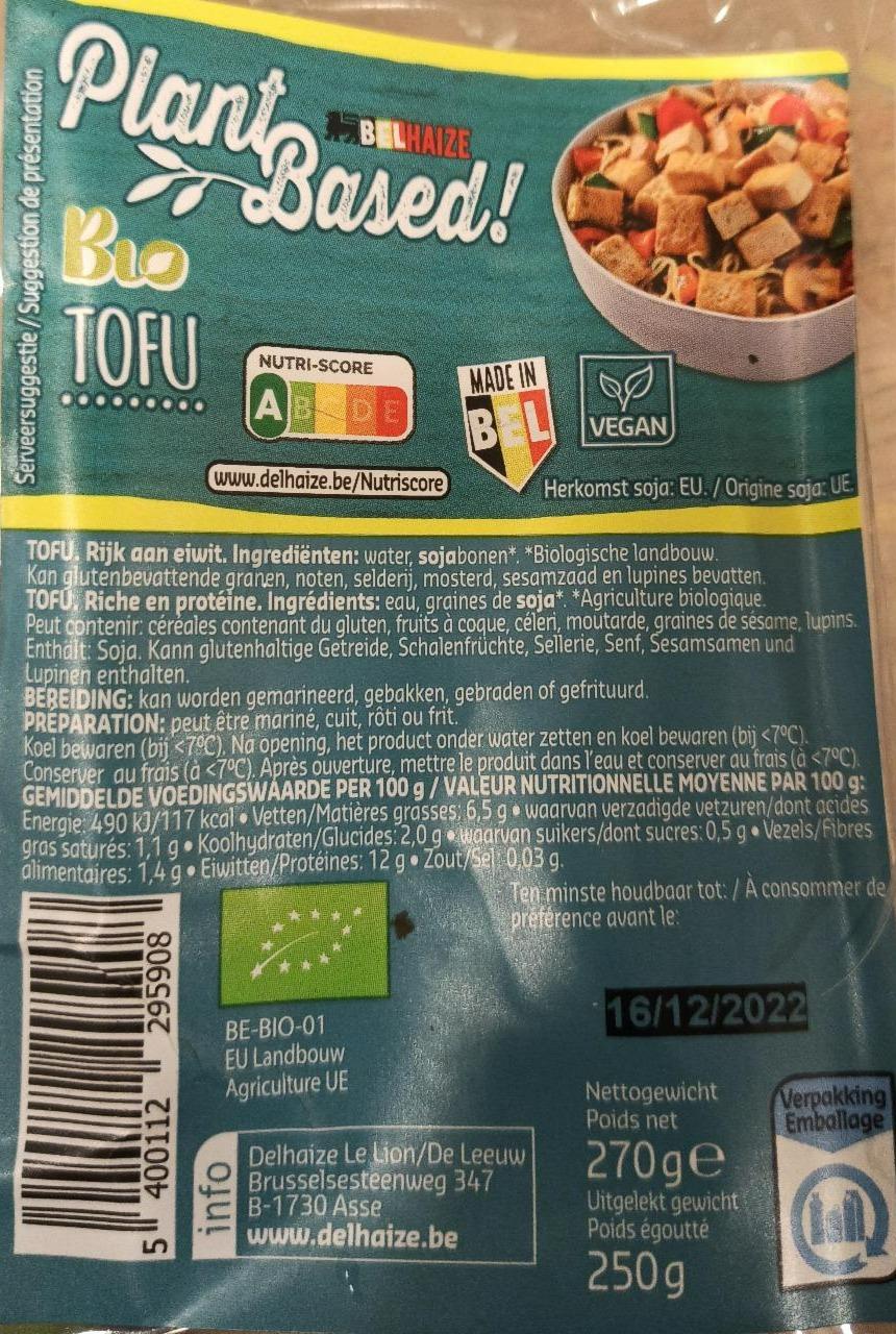 Fotografie - Bio tofu Plant Based Delhaize