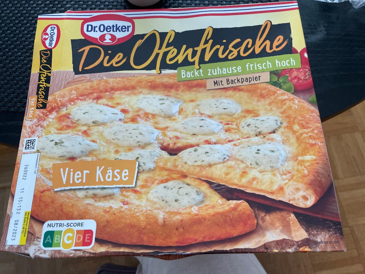 Fotografie - Die Ofenfrische Vier-Käse Dr. Oetker