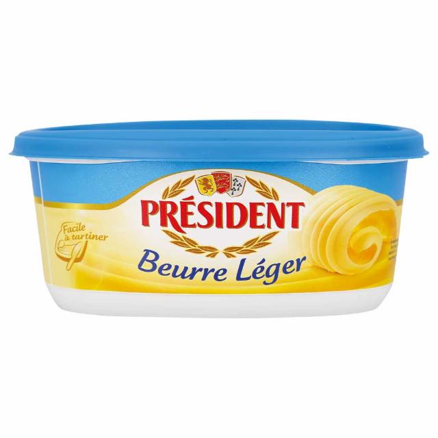 Fotografie - Beurre Léger (máslo jemné light se solí) Président