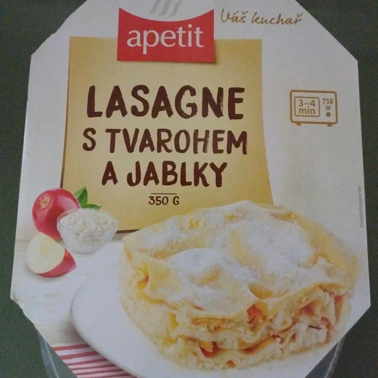 Fotografie - Lasagne s tvarohem a jablky Apetit