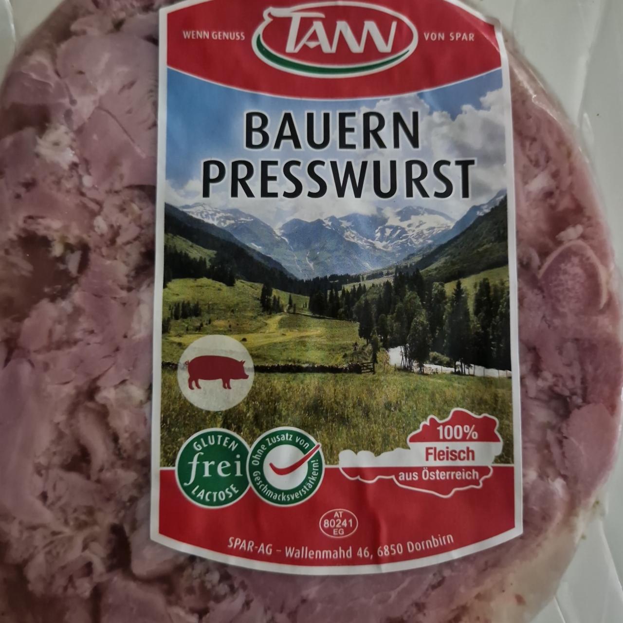 Fotografie - Bauern Presswurst Tann