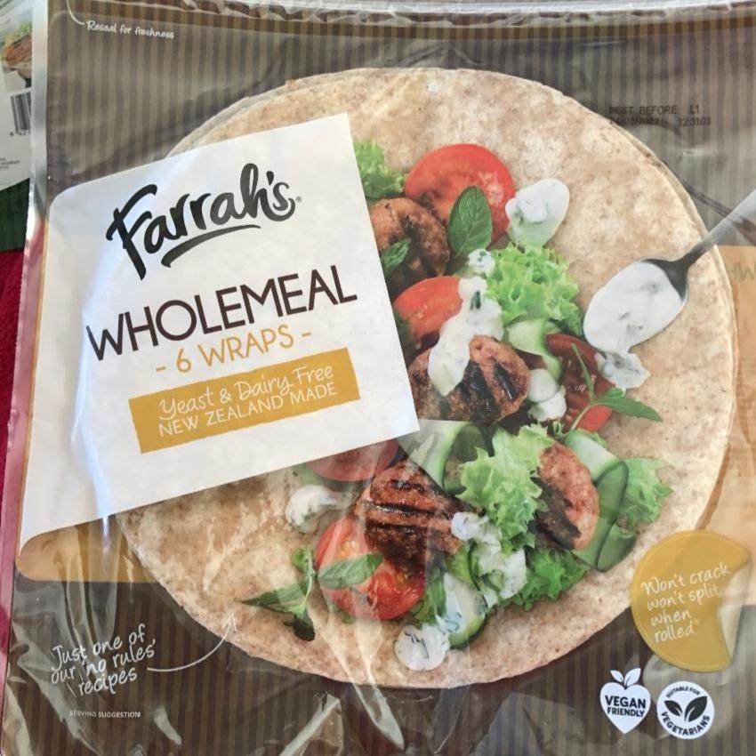 Fotografie - Wholemeal wraps Farrah's