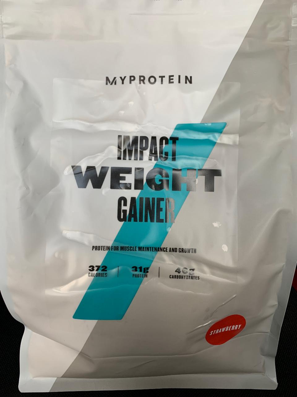 Fotografie - Impact Weight Gainer Strawberry MyProtein