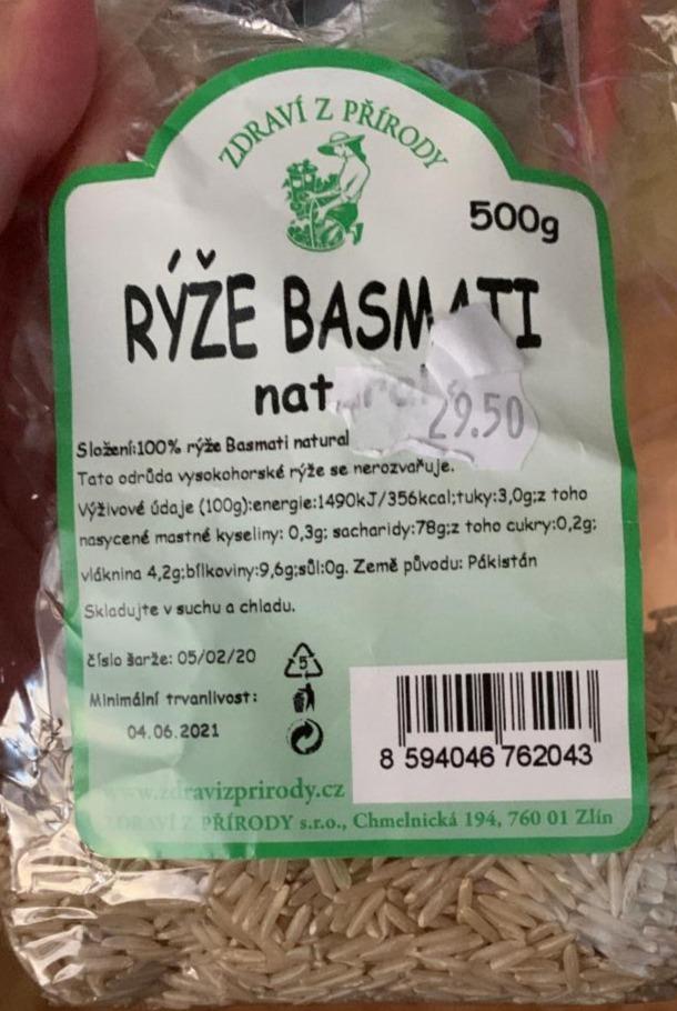 Fotografie - Rýže Basmati natural Zdraví z přírody