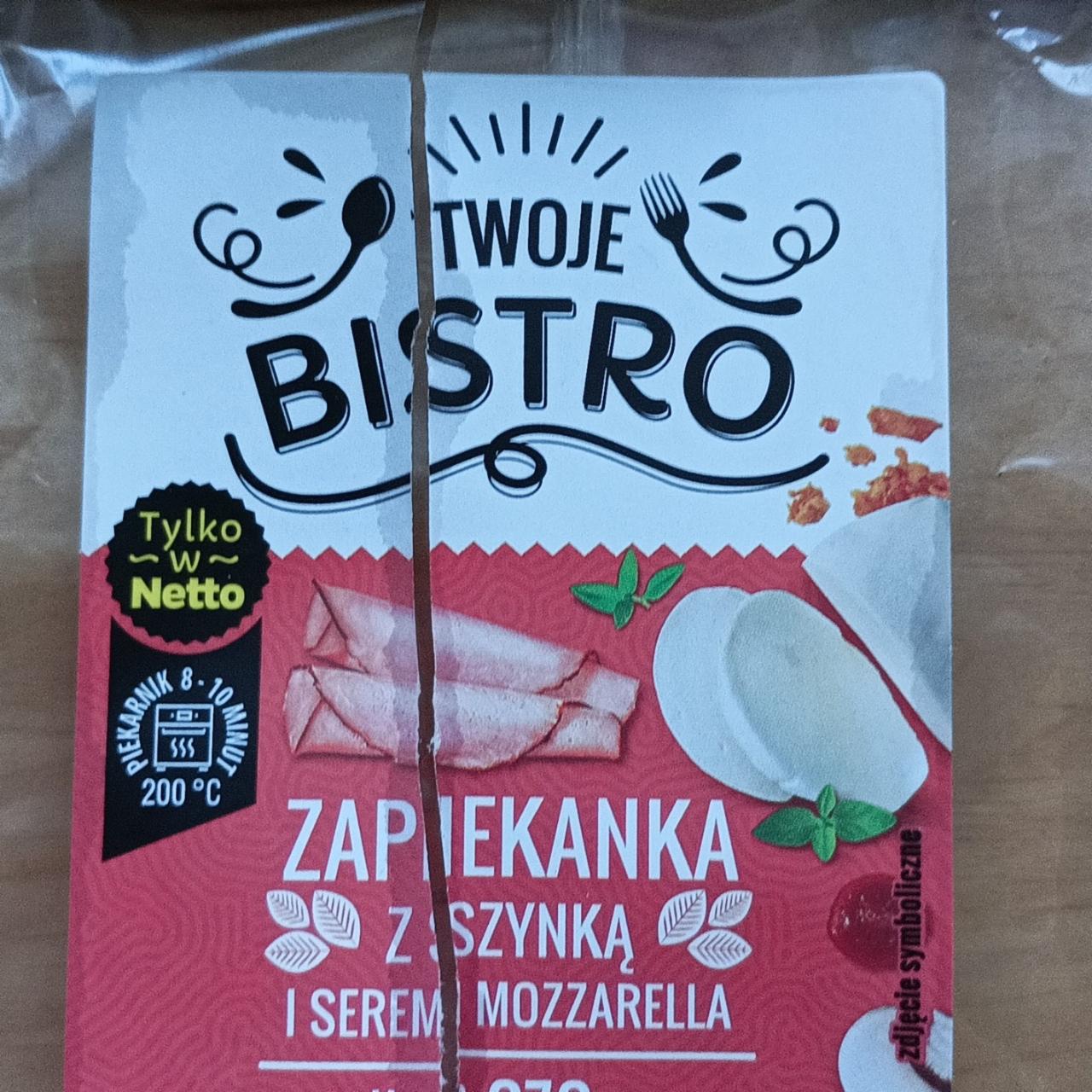 Fotografie - Zapiekanka se šunkou a mozzarelou Twoje Bistro