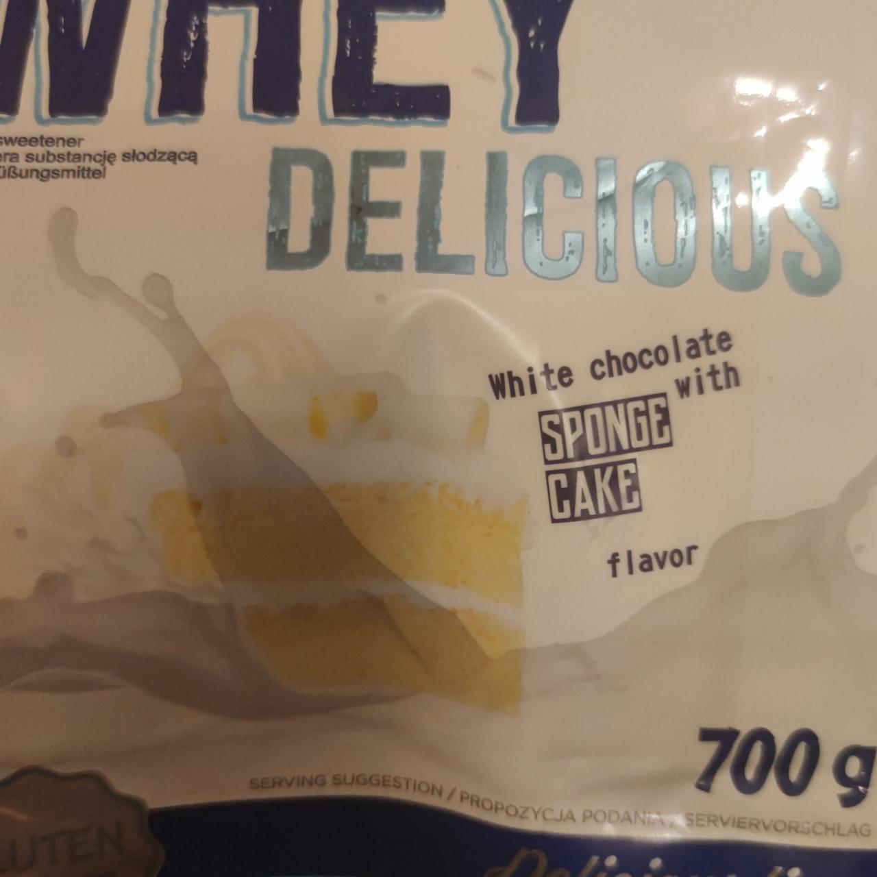 Fotografie - Whey Delicious White chocolate with Sponge cake Allnutrition