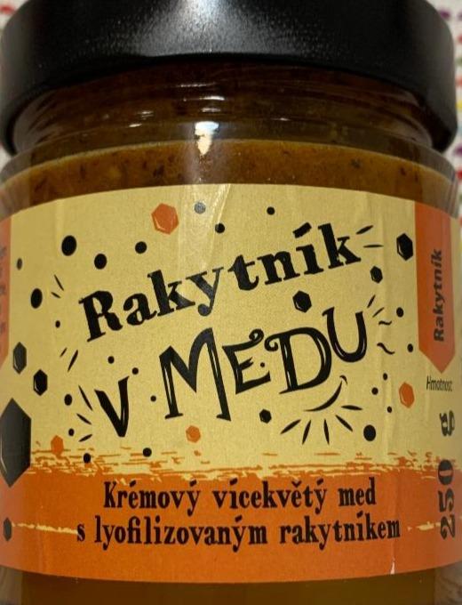 Fotografie - Rakytník v medu krémový vícekvětý med s lyofilizovaným rakytníkem