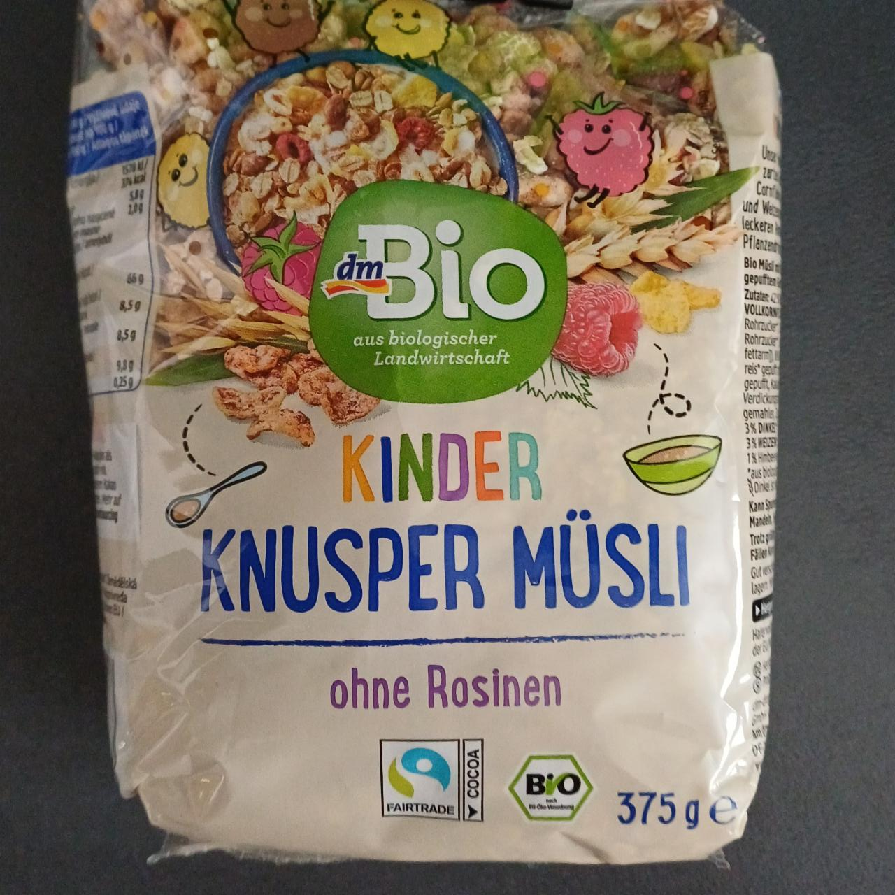 Fotografie - Kinder knusper müsli ohne rosinen dmBio