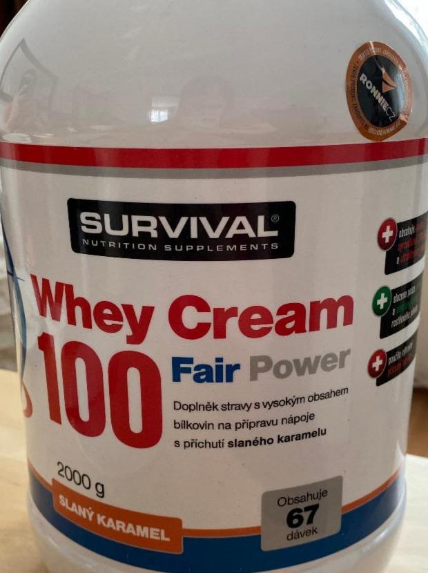 Fotografie - Survival whey cream slaný karamel