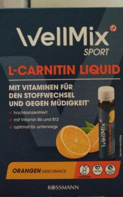 Fotografie - L-Carnitin Liquid Orang WellMix