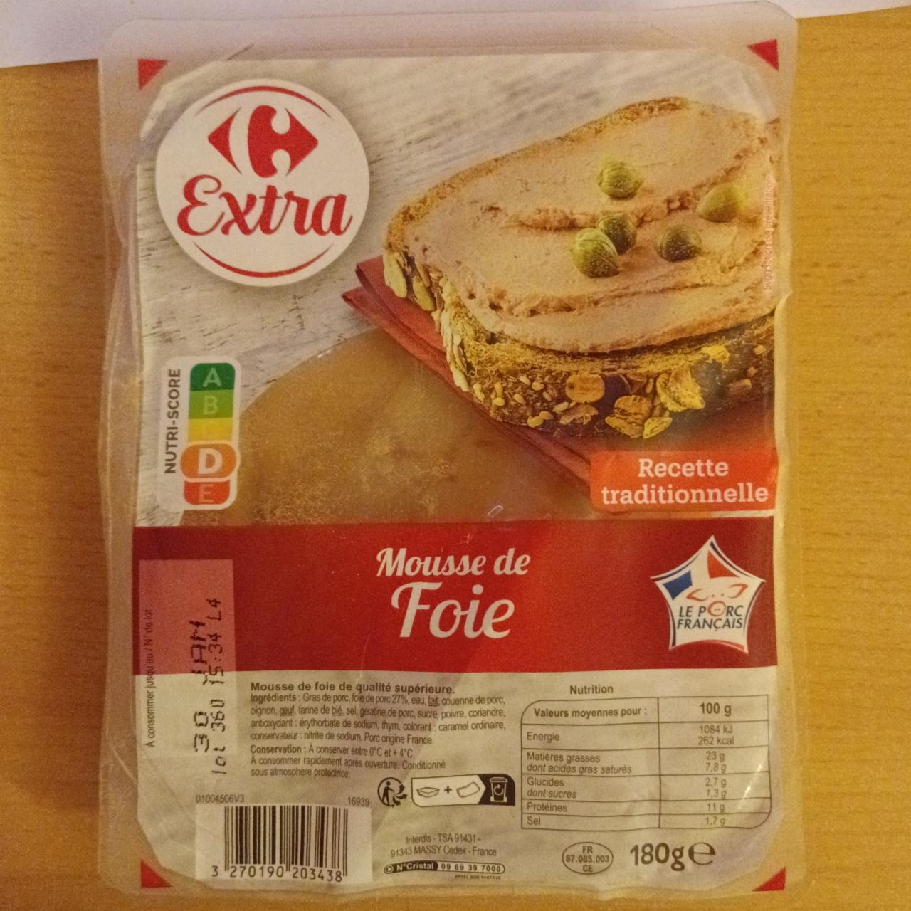 Fotografie - Mousse de Foie Carrefour Extra