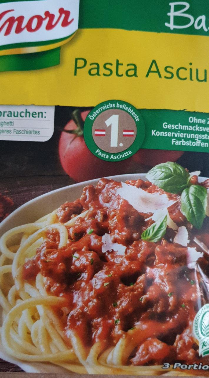 Fotografie - Basis Pasta Asciutta Knorr